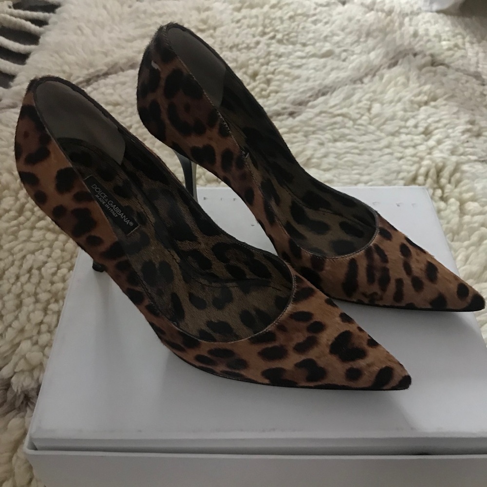 Dolce & Gabbana pony hair pumps